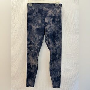 lululemon Align High Rise Diamond Dye Lunar Rock True Navy Leggings Size: 8